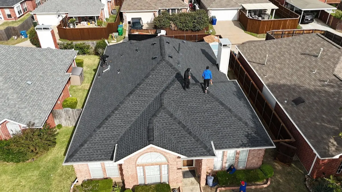Slate & Tile Roof Repair work in progress on a Aliso Viejo property